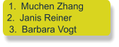 	1.	Muchen Zhang 	2.	Janis Reiner 	3.	Barbara Vogt